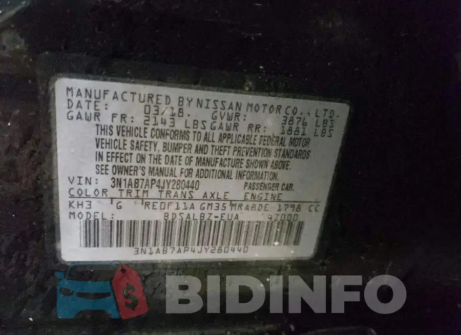 3N1AB7AP4JY280440 Photo# 12