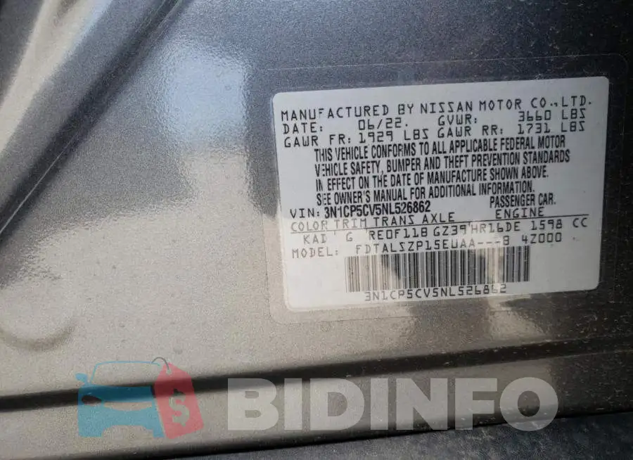 3N1CP5CV5NL526862 Photo# 13
