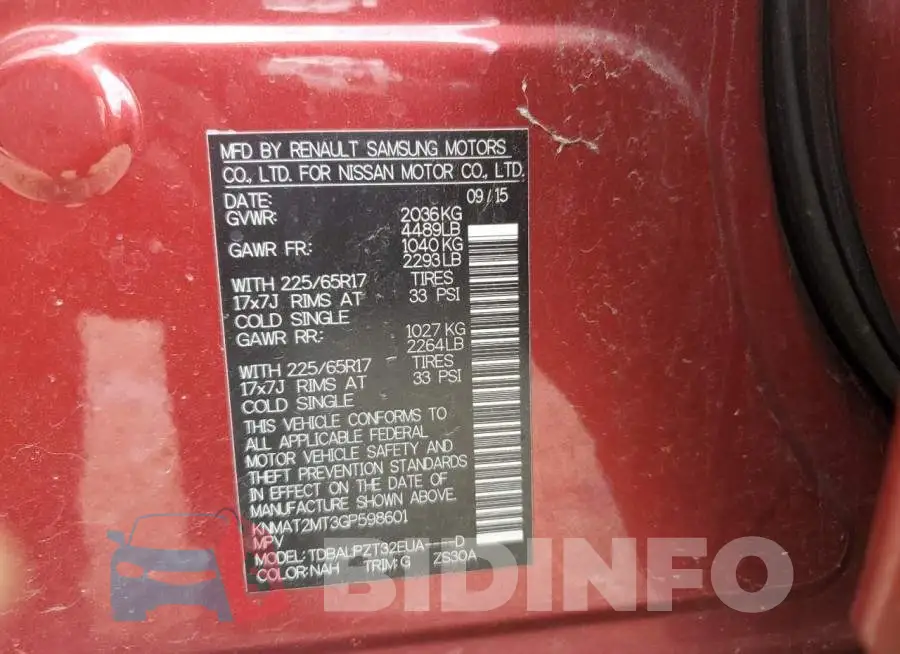 KNMAT2MT3GP598601 Photo# 13