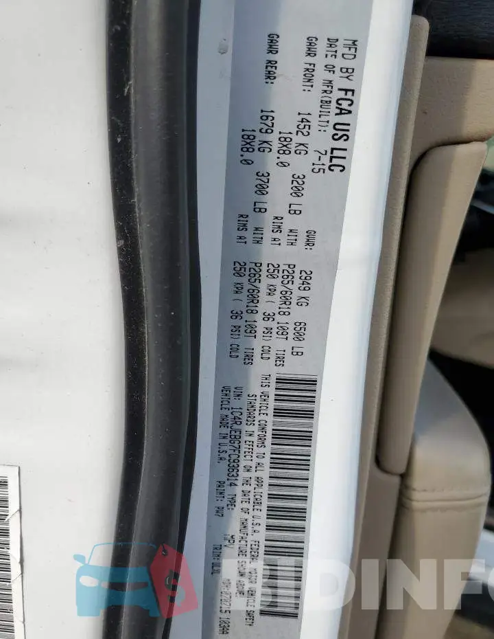 1C4RJEBG7FC936314 Photo# 14