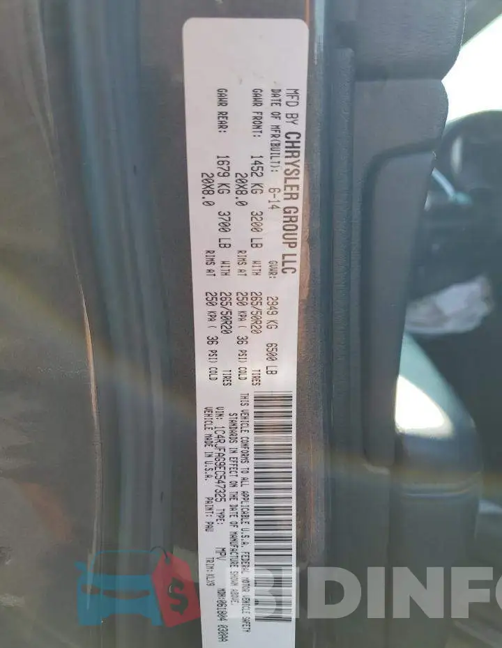 1C4RJFAG9EC547325 Photo# 13