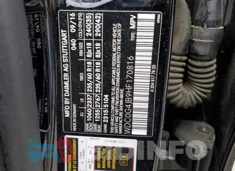 WDC0G4JB9HF170816 Photo# 13
