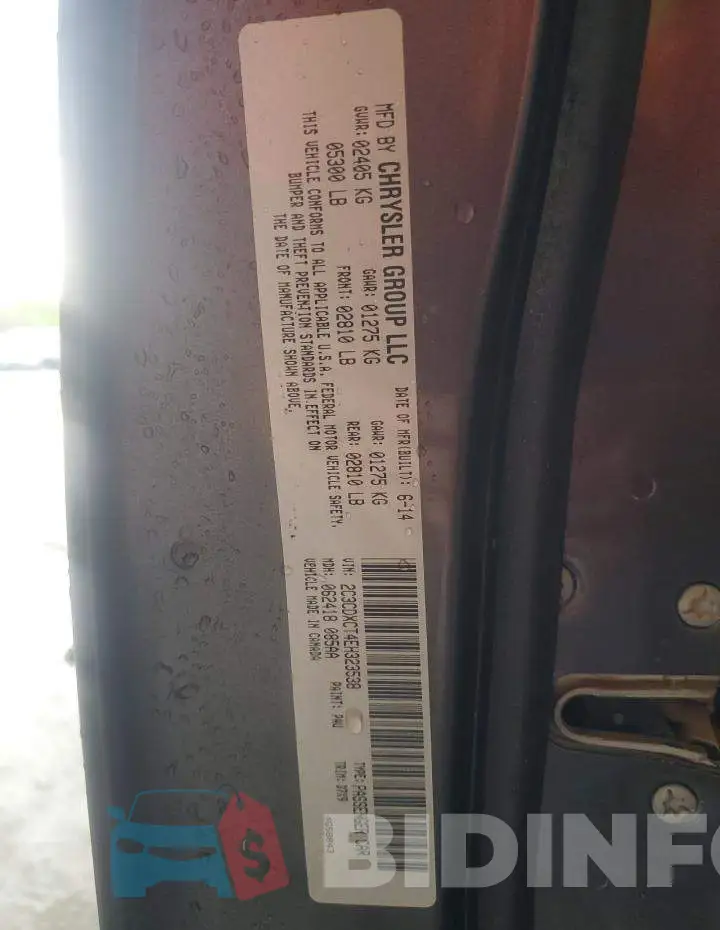 2C3CDXCT4EH323538 Photo# 12