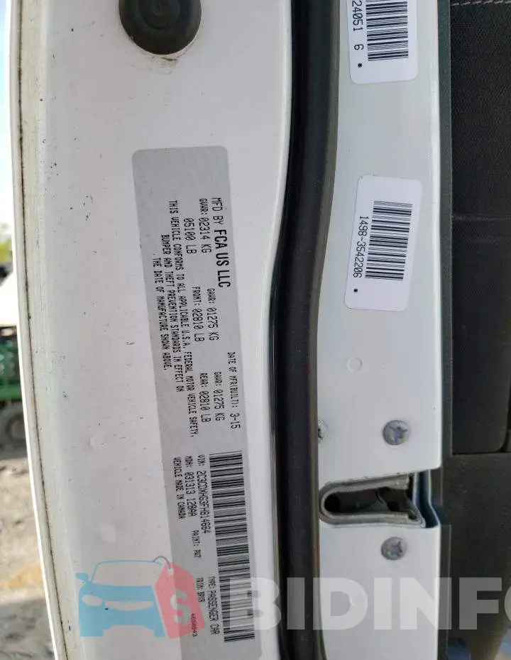 2C3CDXHG3FH814664 Photo# 12
