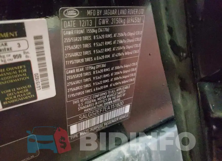 SALGS2EF7EA151820 Photo# 13