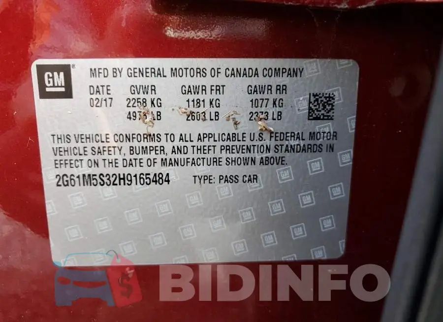 2G61M5S32H9165484 Photo# 13