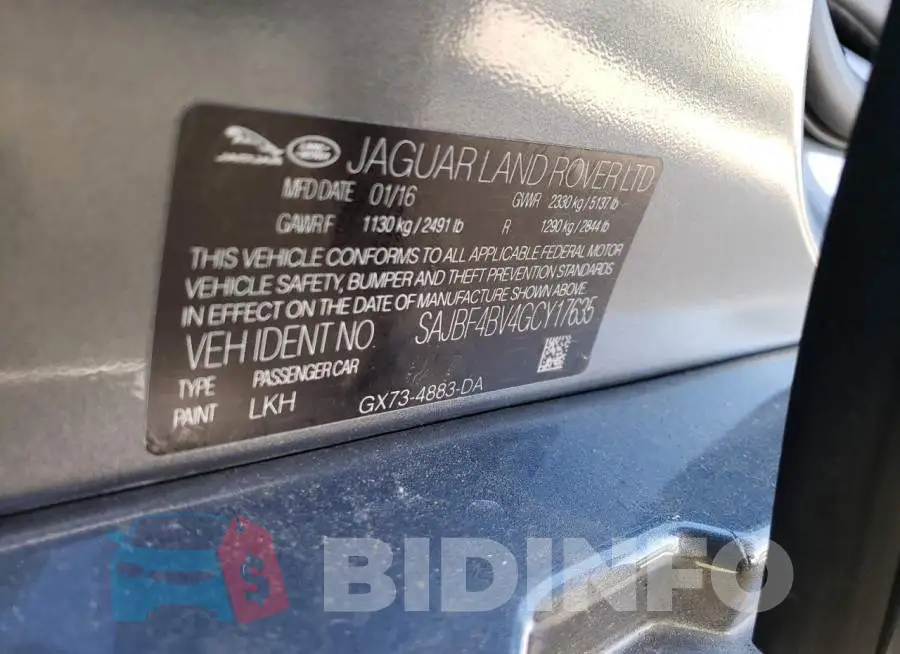 SAJBF4BV4GCY17635 Photo# 12