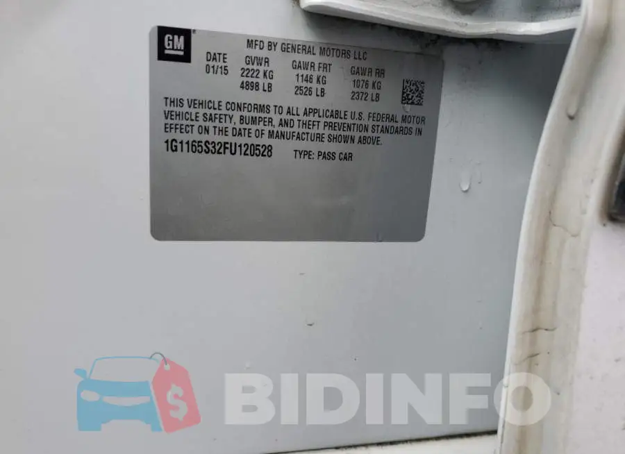 1G1165S32FU120528 Photo# 13