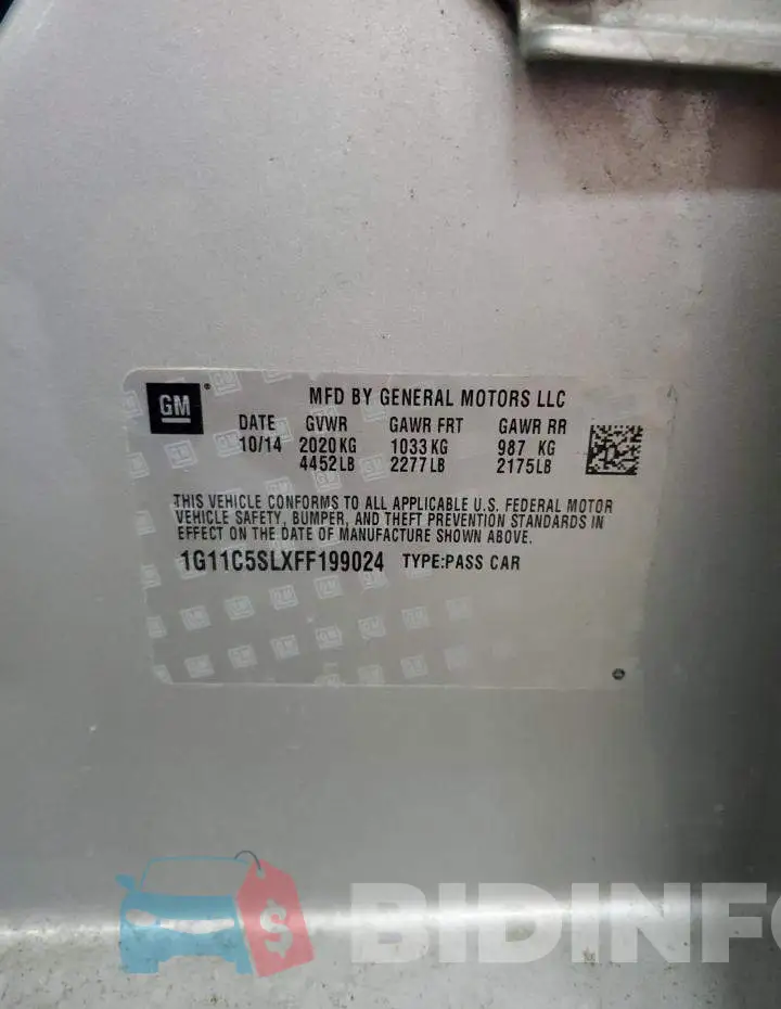 1G11C5SLXFF199024 Photo# 13