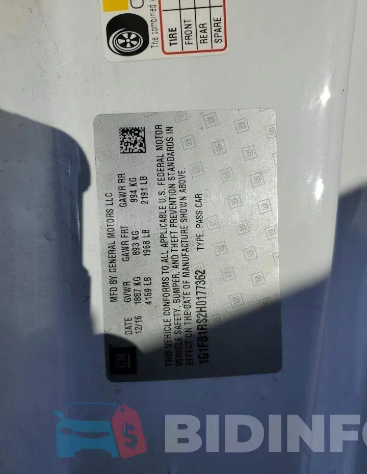 1G1FB1RS2H0177362 Photo# 12