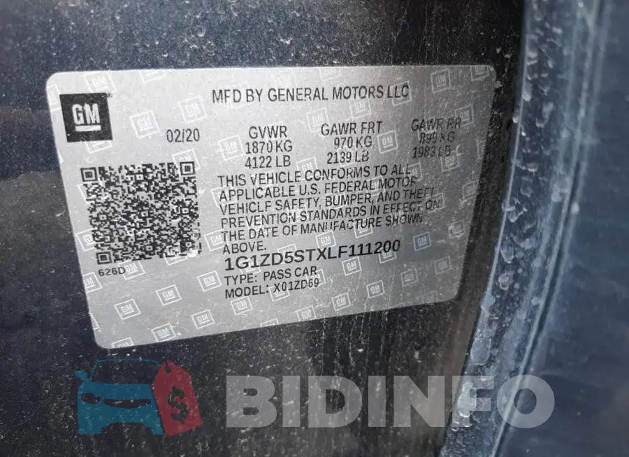 1G1ZD5STXLF111200 Photo# 12