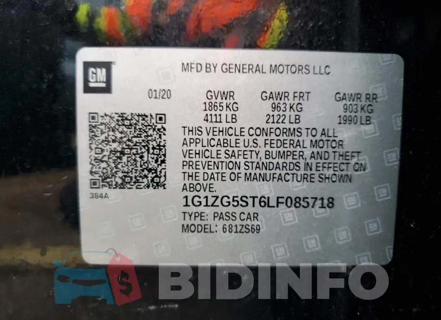 1G1ZG5ST6LF085718 Photo# 12