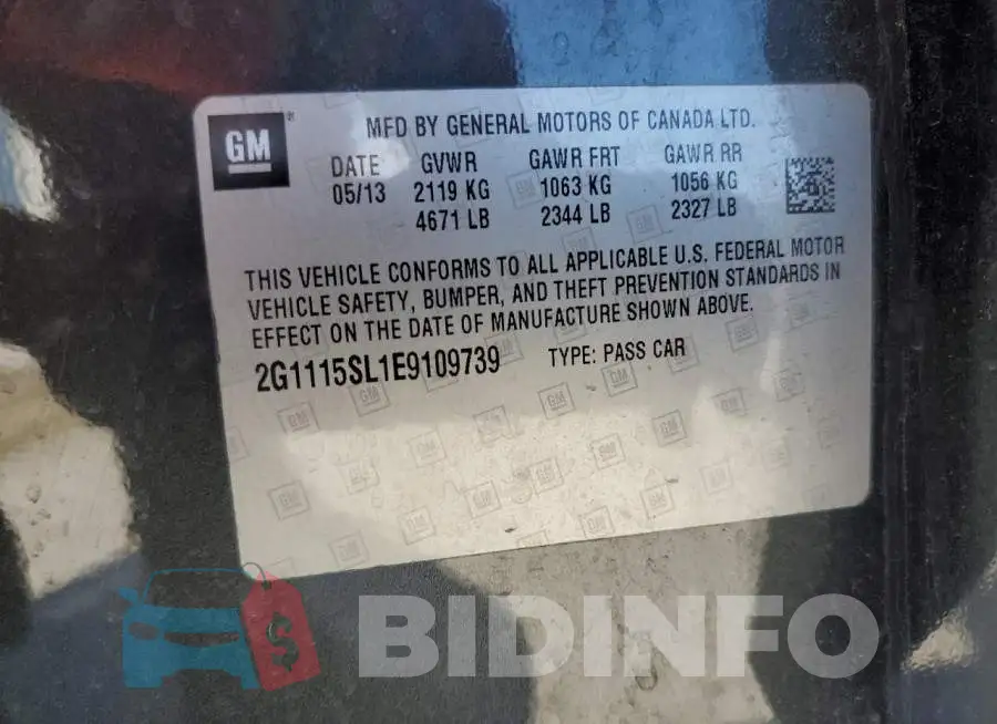 2G1115SL1E9109739 Photo# 10