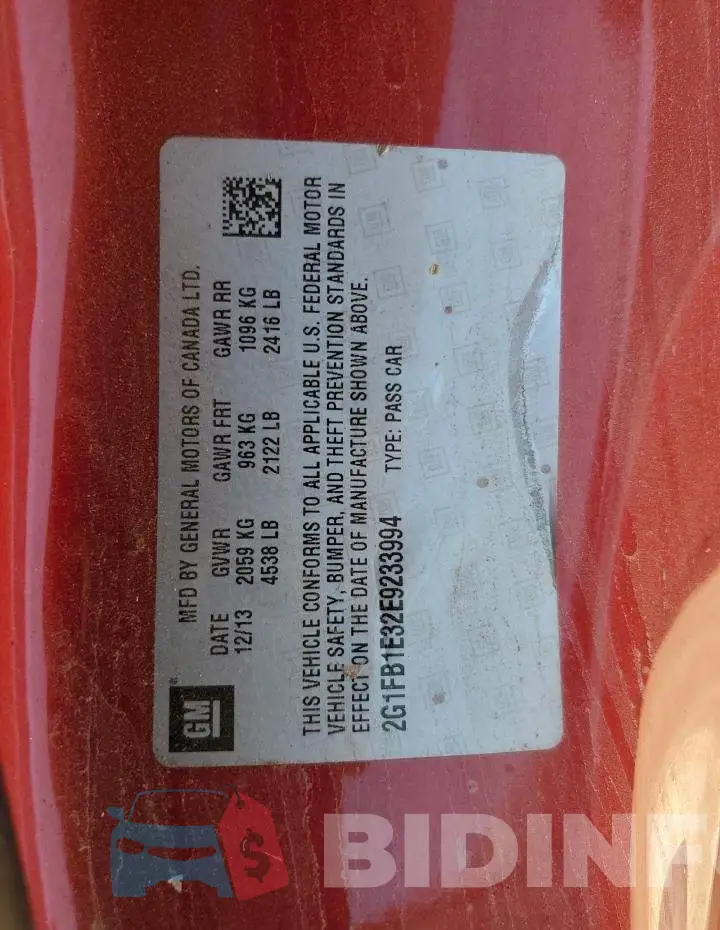 2G1FB1E32E9233994 Photo# 12