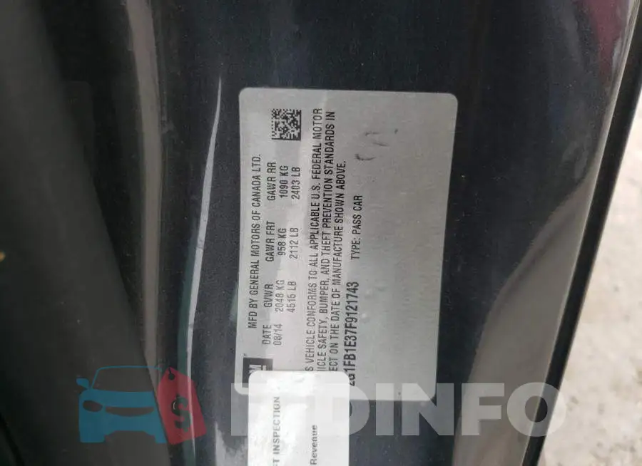 2G1FB1E37F9121743 Photo# 12