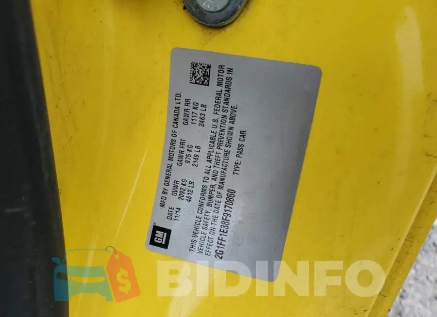 2G1FF1E38F9170860 Photo# 12