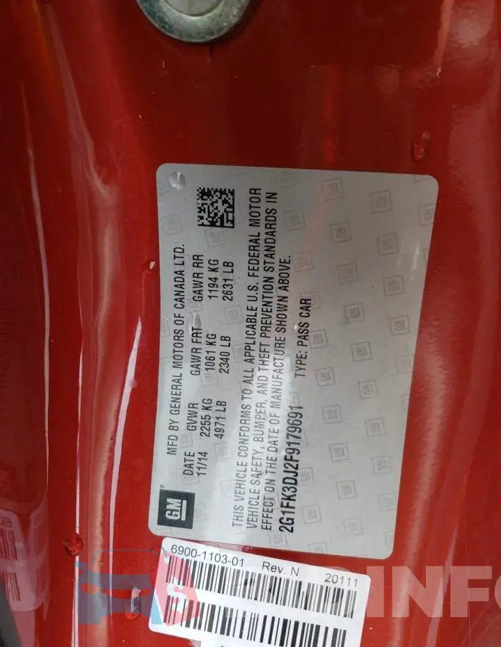 2G1FK3DJ2F9179691 Photo# 12