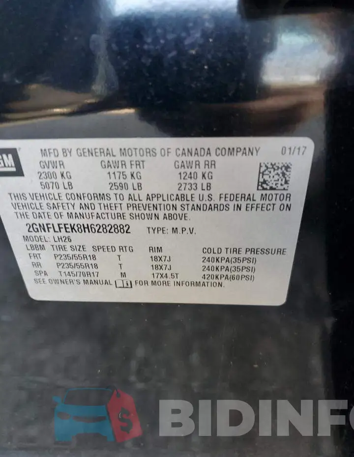 2GNFLFEK8H6282882 Photo# 12