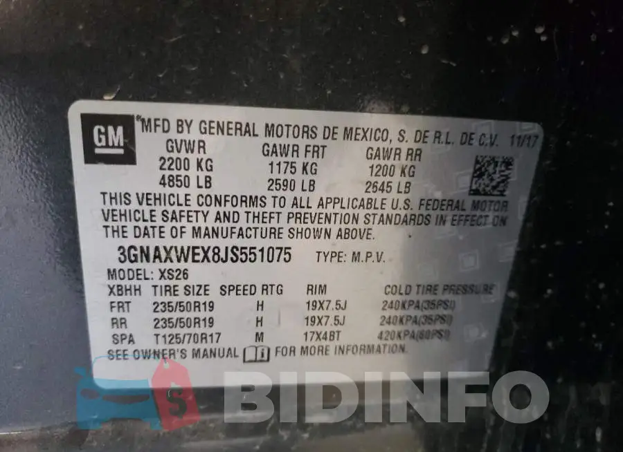 3GNAXWEX8JS551075 Photo# 12
