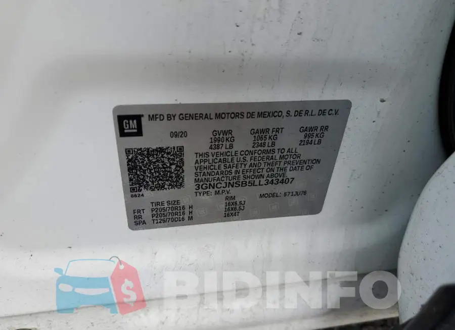 3GNCJNSB5LL343407 Photo# 12