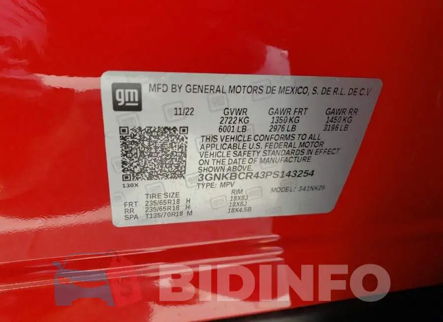 3GNKBCR43PS143254 Photo# 12