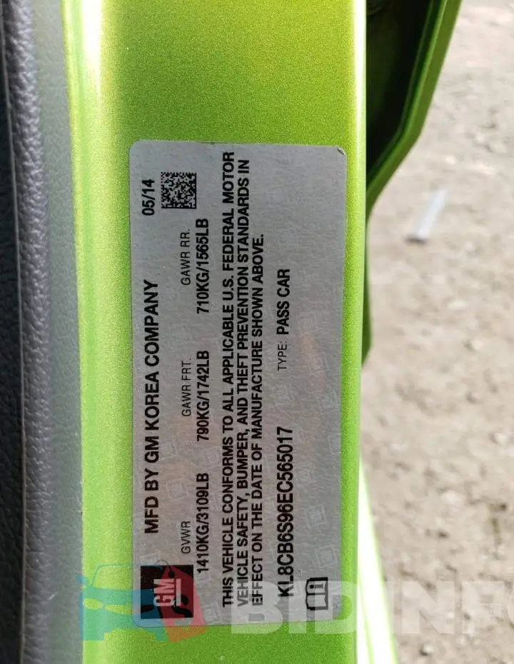 KL8CB6S96EC565017 Photo# 12