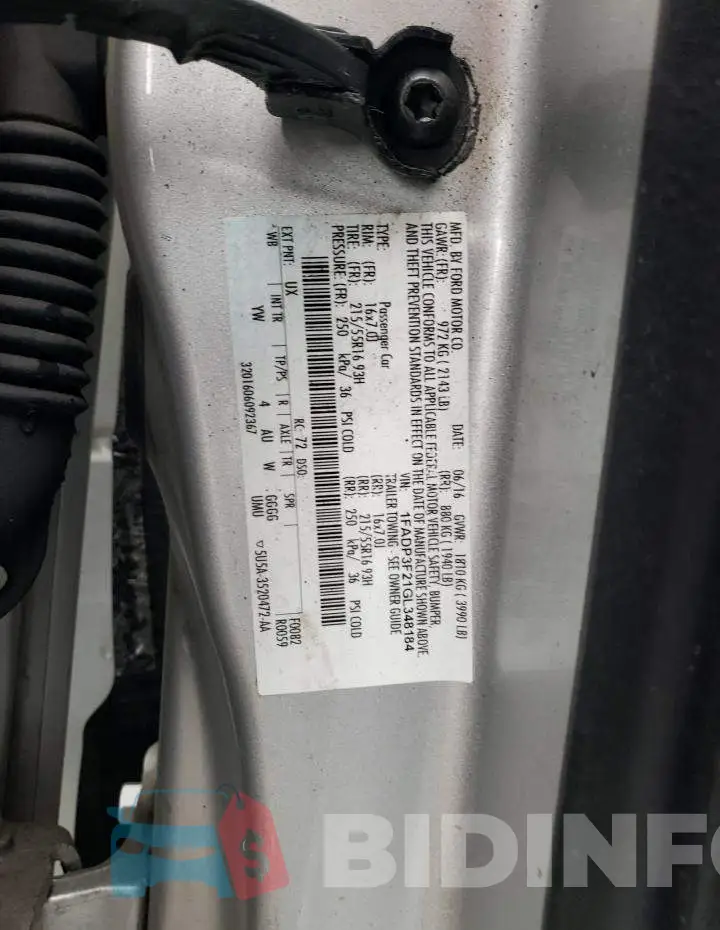 1FADP3F21GL348184 Photo# 12