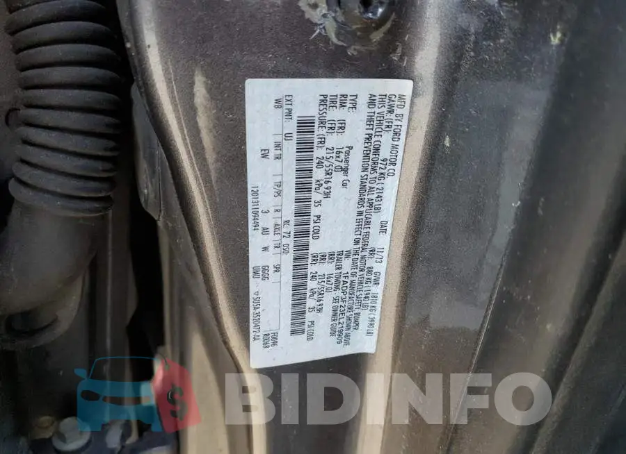 1FADP3F23EL219909 Photo# 12