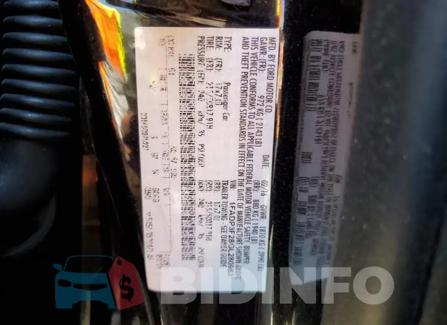 1FADP3F28GL280983 Photo# 12