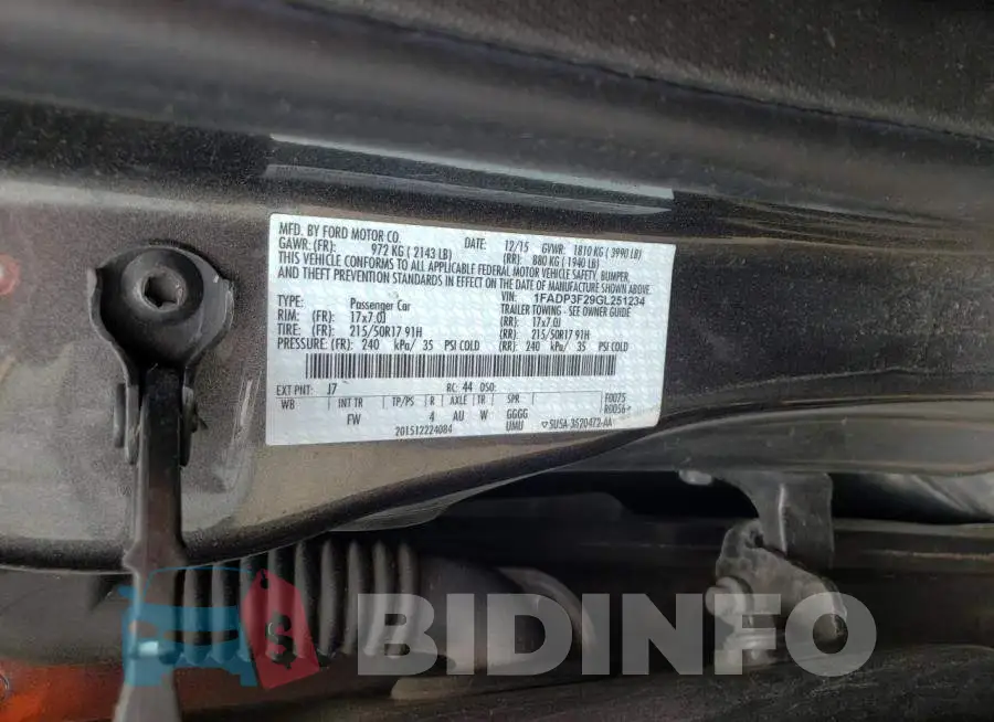 1FADP3F29GL251234 Photo# 12