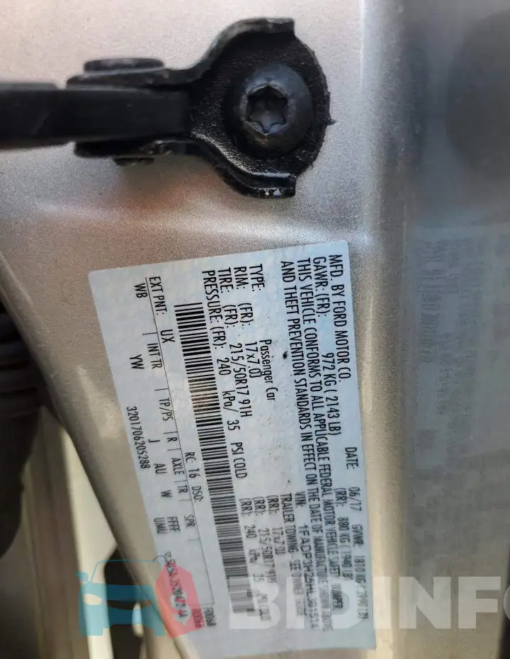 1FADP3H25HL301514 Photo# 12