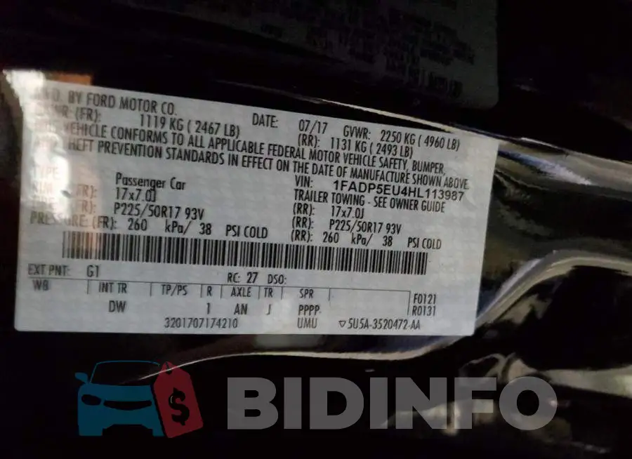1FADP5EU4HL113987 Photo# 12
