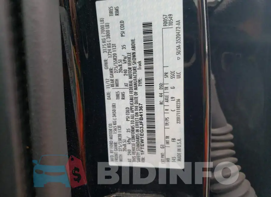 1FTEW1EG3JFB41367 Photo# 12