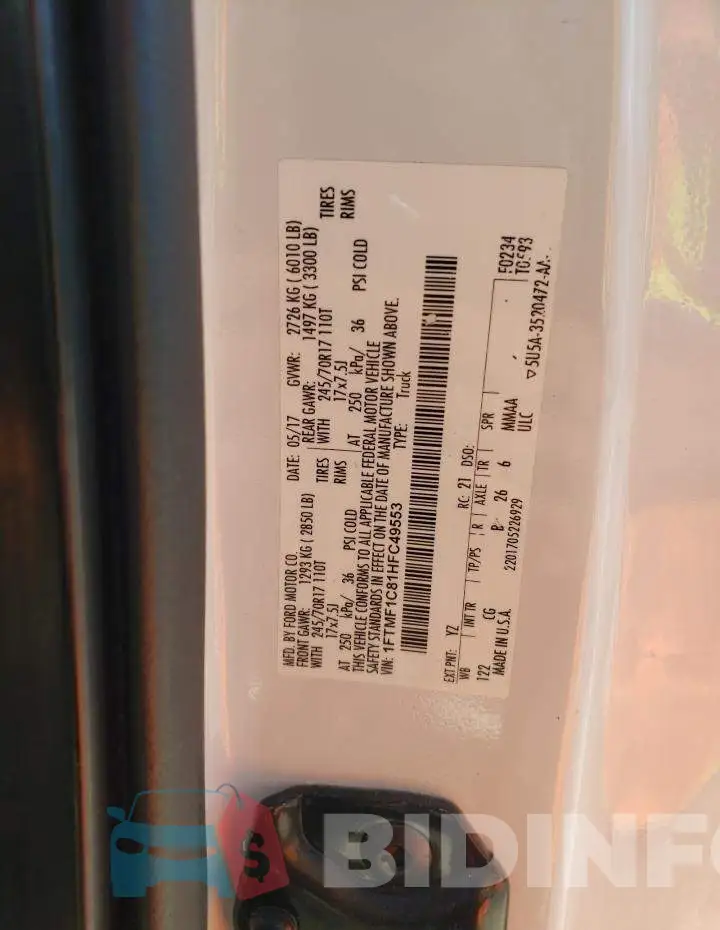 1FTMF1C81HFC49553 Photo# 12