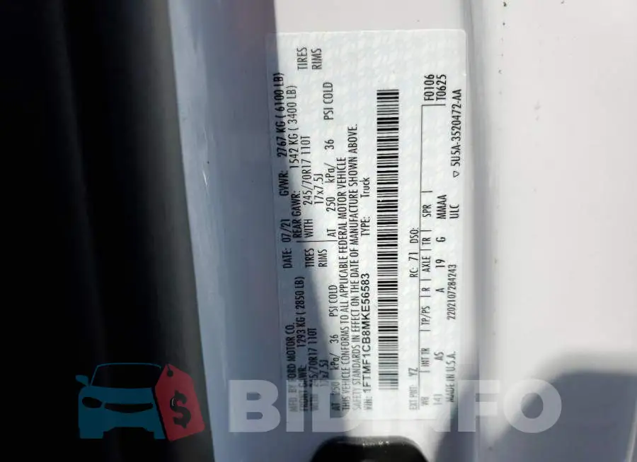1FTMF1CB8MKE56583 Photo# 12