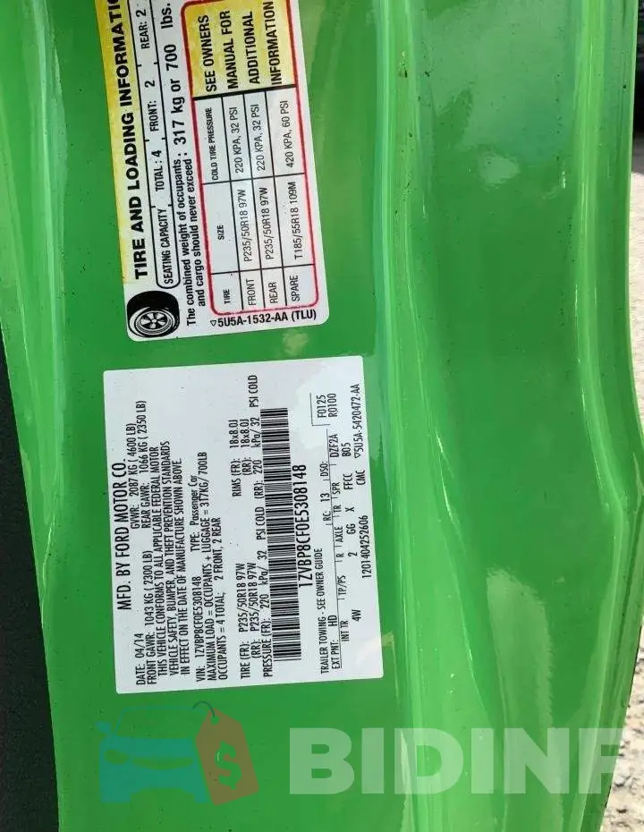 1ZVBP8CF0E5308148 Photo# 10