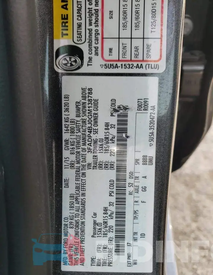 3FADP4BJ0GM138788 Photo# 12