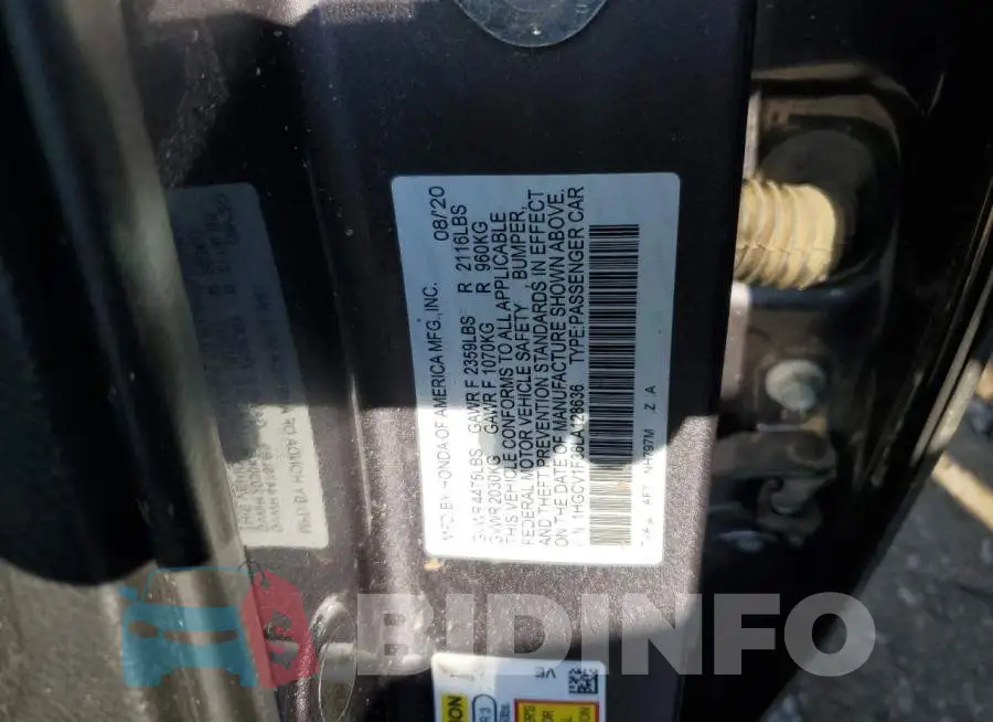1HGCV1F36LA128636 Photo# 12