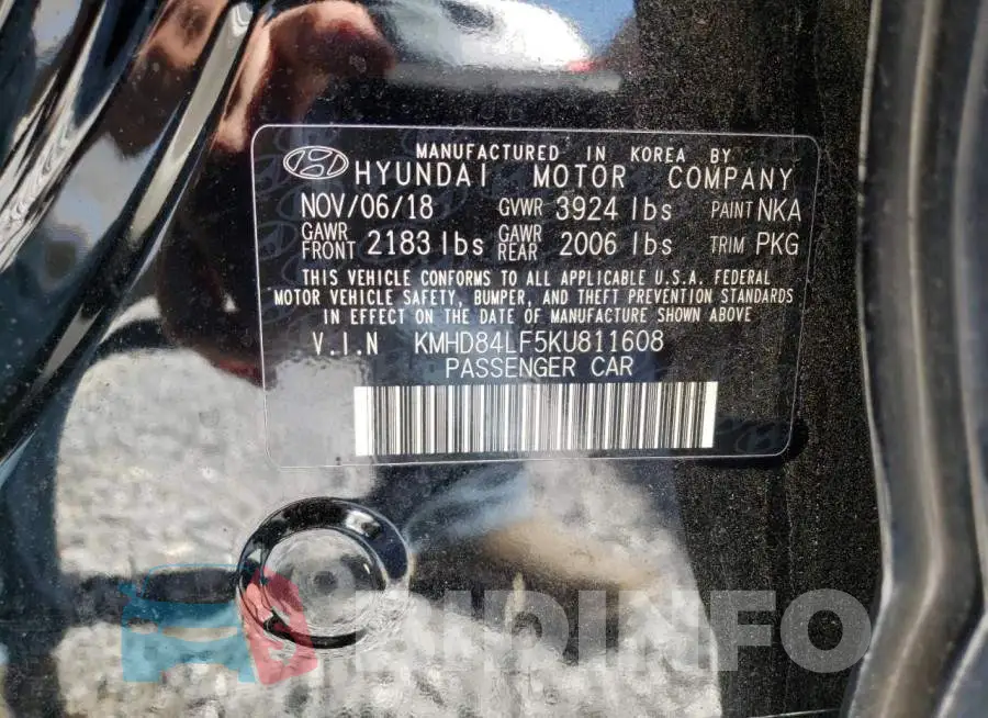 KMHD84LF5KU811608 Photo# 12