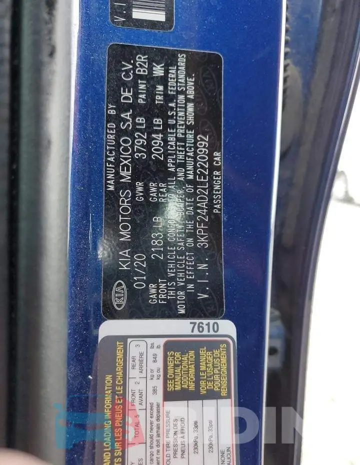 3KPF24AD2LE220992 Photo# 12