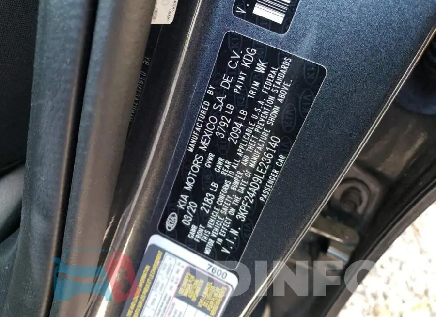 3KPF24AD9LE236140 Photo# 12