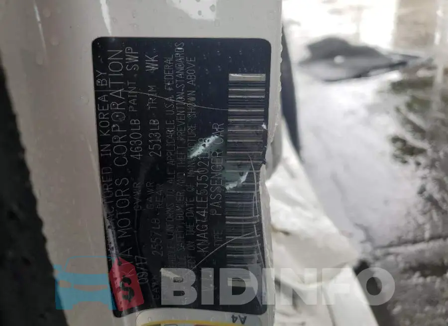KNAGT4LE5J5021173 Photo# 12