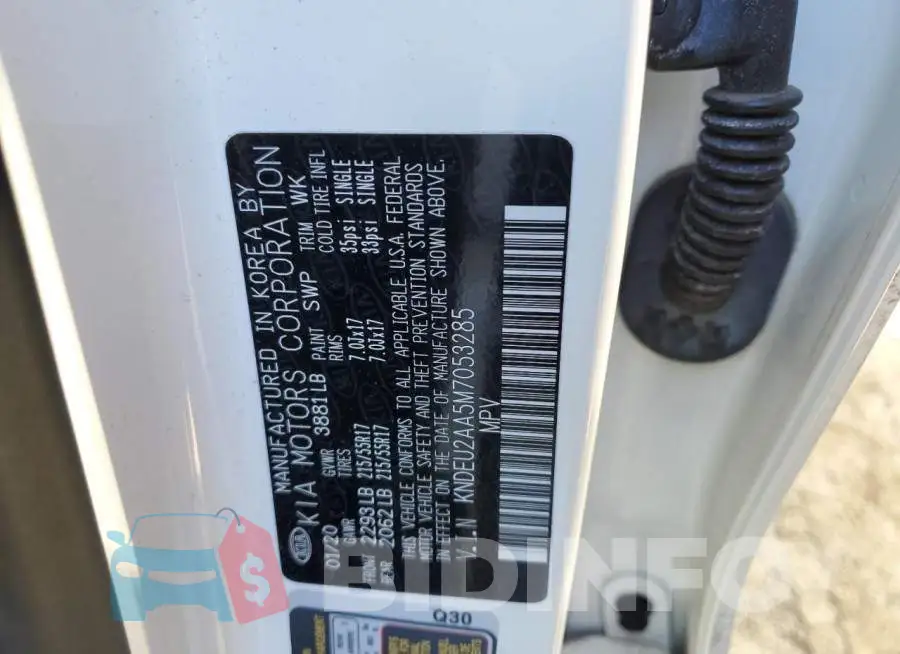 KNDEU2AA5M7053285 Photo# 13