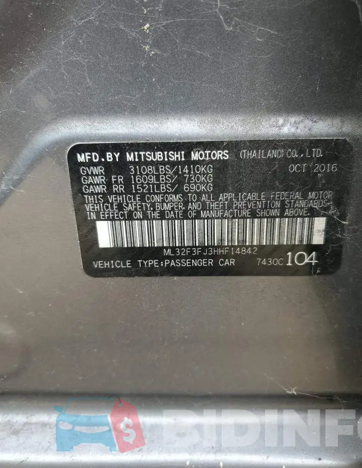 ML32F3FJ3HHF14842 Photo# 12