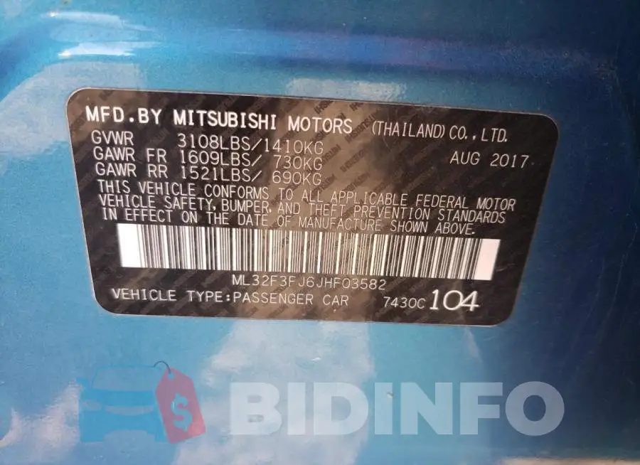 ML32F3FJ6JHF03582 Photo# 12