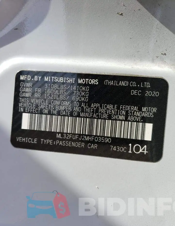 ML32FUFJ2MHF03590 Photo# 12