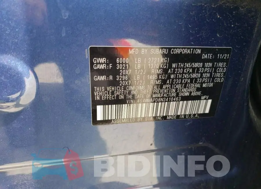 4S4WMAPD8N3410463 Photo# 13