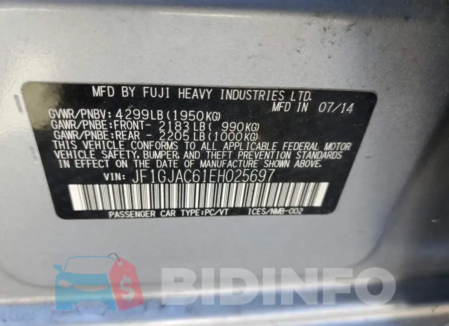 JF1GJAC61EH025697 Photo# 13