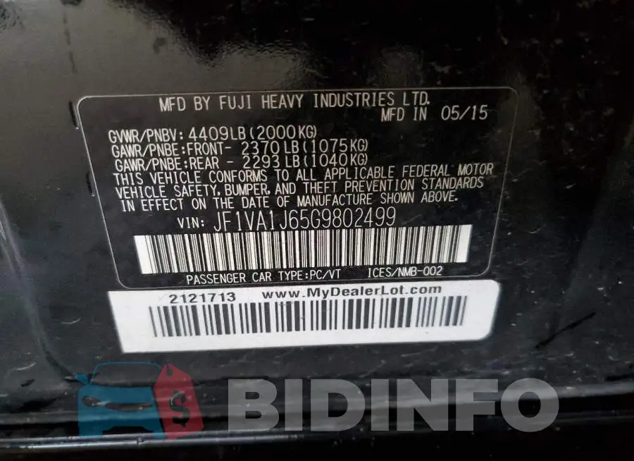 JF1VA1J65G9802499 Photo# 12