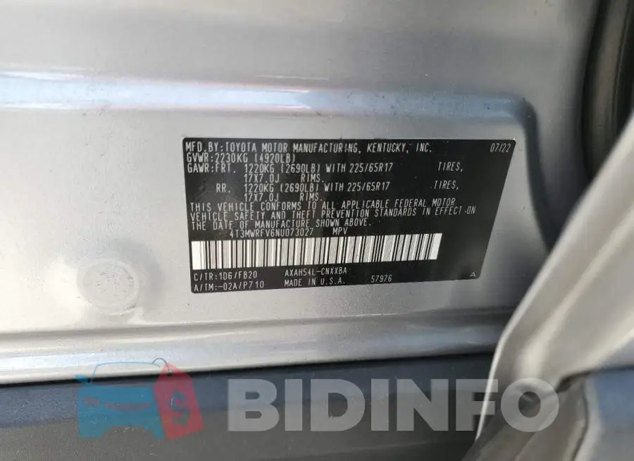 4T3MWRFV6NU073027 Photo# 14